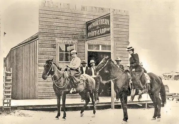 The Northern saloon in Tonopah, Nevada, co-founded by the legendary lawman Wyatt Earp, 1902.