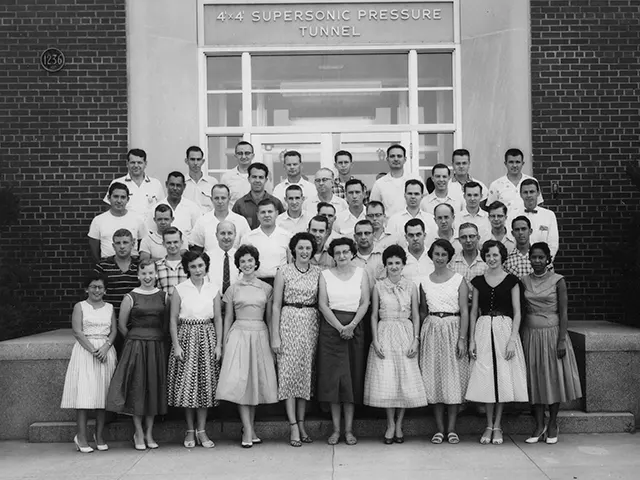 NACA human computers – Supersonic Pressure Tunnel staff in 1950s.