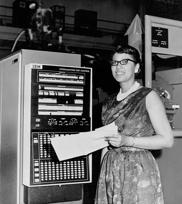 Melba Roy (pictured in 1964) headed the group of NASA mathematicians, known as computers who track the Echo satellites.