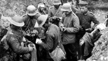 German Soldiers Fighting World War One