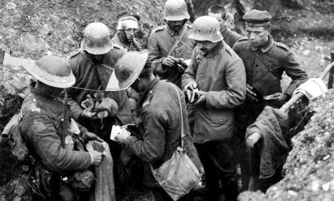 German Soldiers Fighting World War One