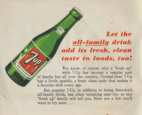 7 Up! Sparkling Up Family Favorites in 1948: A Vintage Guide to Refreshing Recipes