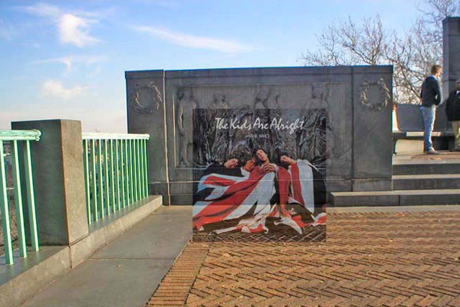 The location for the cover of The Who’s soundtack to the 1979 documentary 'The Kids Are Alright' is 116th Street and Morningside Drive, Morningside Heights, New York City. The site is part of the Carl Schurz Monument.