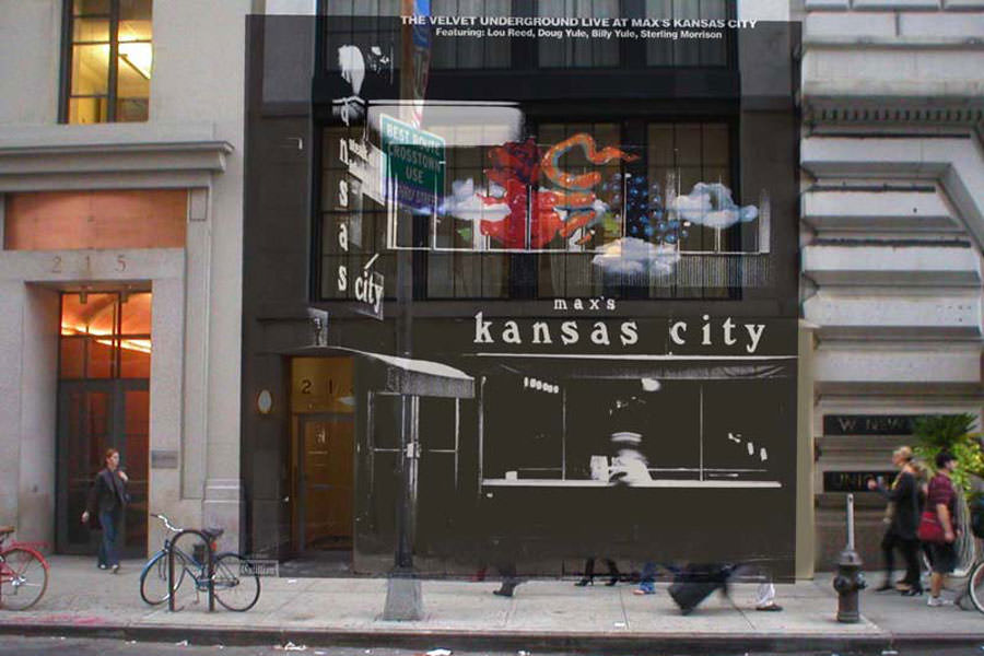 The Velvet Underground’s ‘Live At Max’s Kansas City’ (1972) was shot at 213 Park Avenue South, east side between 17th and 18th Street, New York.