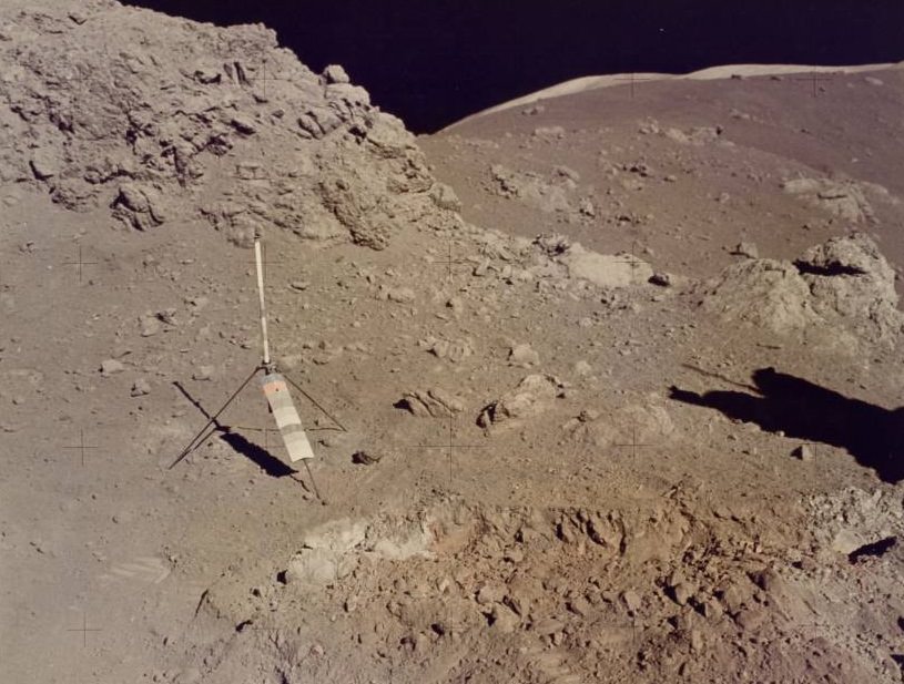 Apollo 17 onboard photo of area near the Valley of Tourus-Littrow on the lunar surface