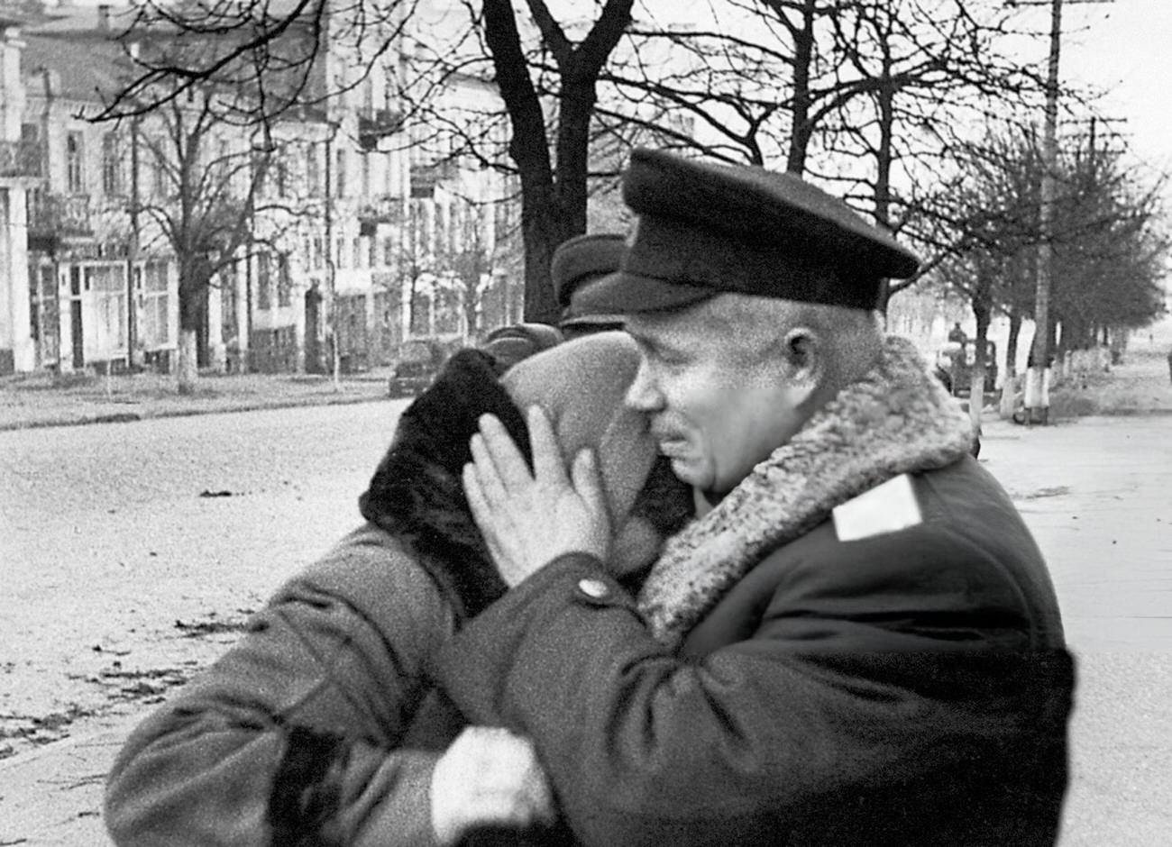 Nikita Khrushchev at Stalingrad, 1940s.