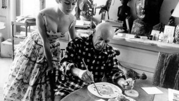 When Brigitte Bardot Met Pablo Picasso at His Studio Near Cannes in 1956