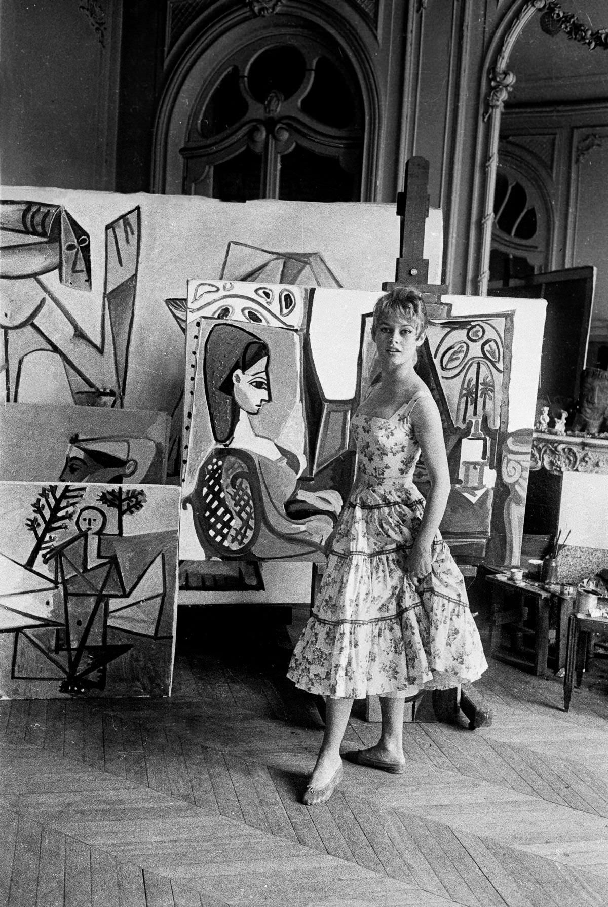 When Brigitte Bardot Met Pablo Picasso at His Studio Near Cannes in 1956