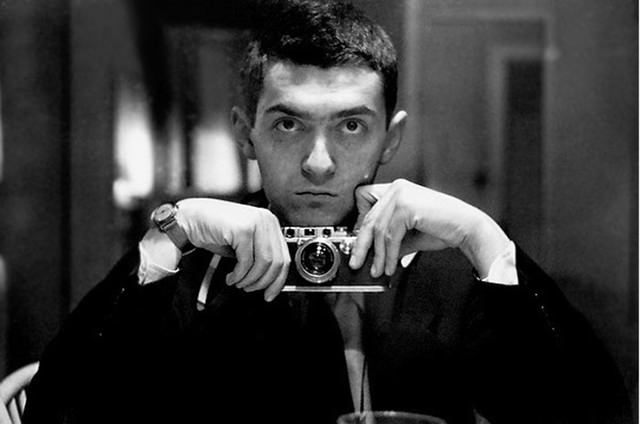 Stanley Kubrick with a rangefinder