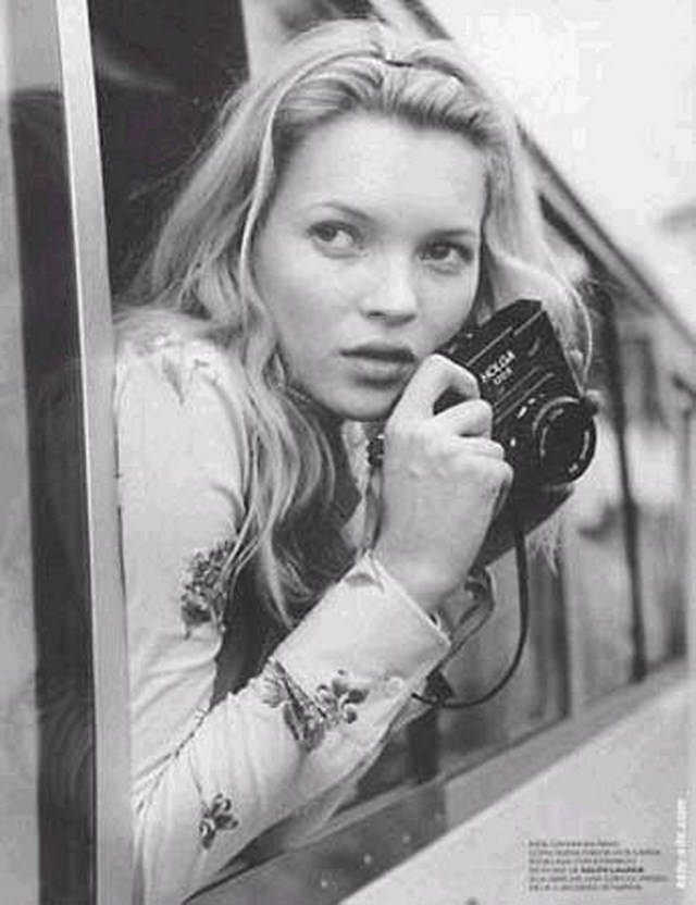 Kate Moss with a Holga