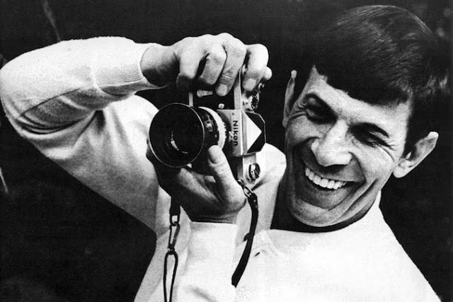 Leonard Nimoy and a Nikon F