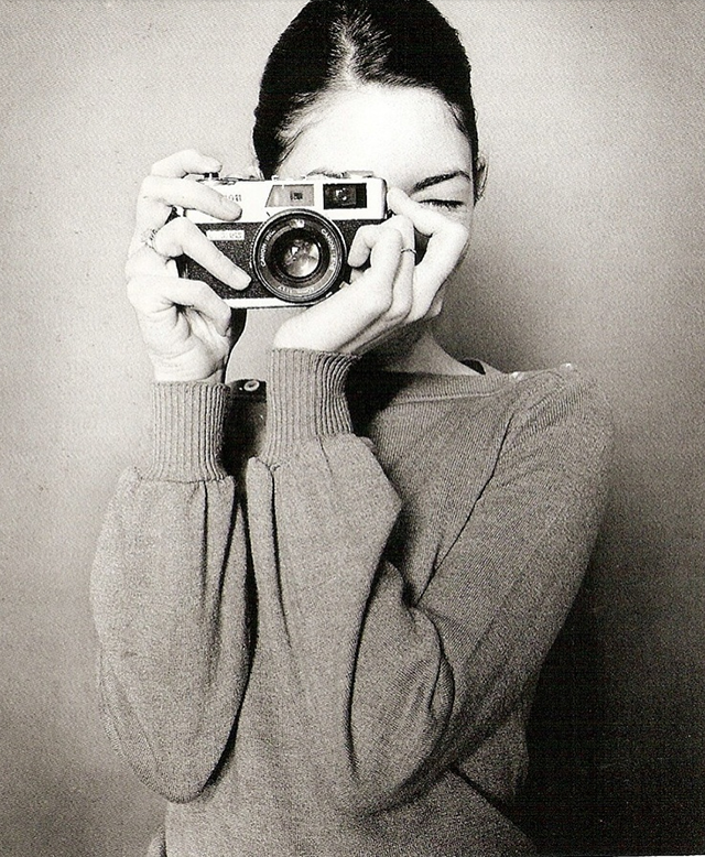 Sofia Coppola with a Canon Canonet QL 17 GIII