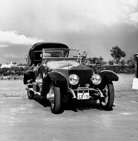 A 1914 Silver Ghost Tourer, Montreal meet of the Rolls-Royce Owners Club in August 1958