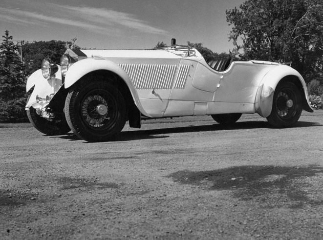 A 1930 Phantom II Mulliner Continental Tourer at the Montreal meet of the Rolls-Royce Owners Club in August 1958