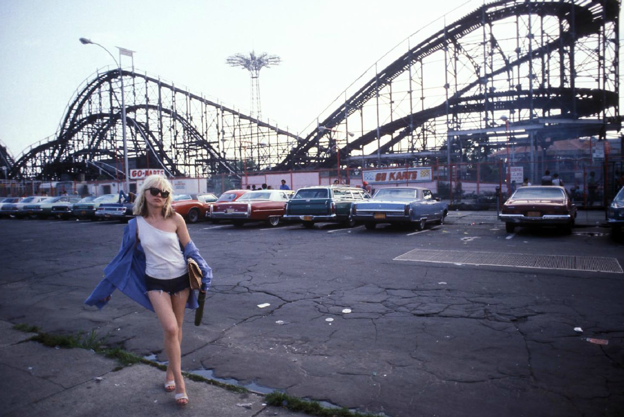 Debbie Harry of Blondie, Coney Island, NY, 1977