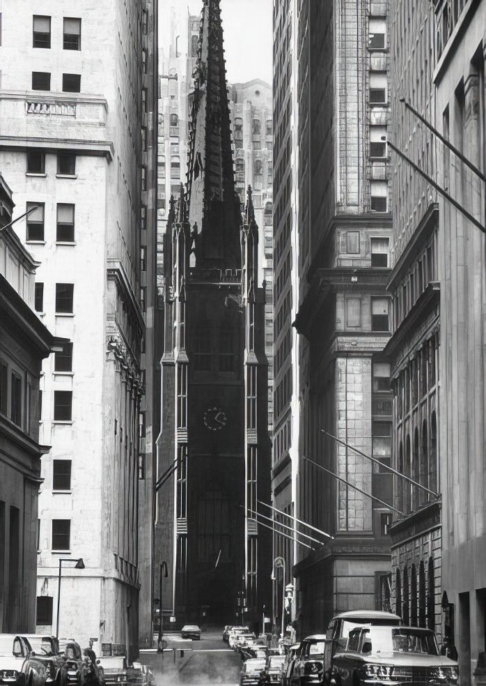 Trinity Church, Lower Manhattan, 1962