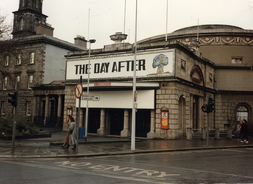 The Ambassador Cinema showing "The Day After", 1983.