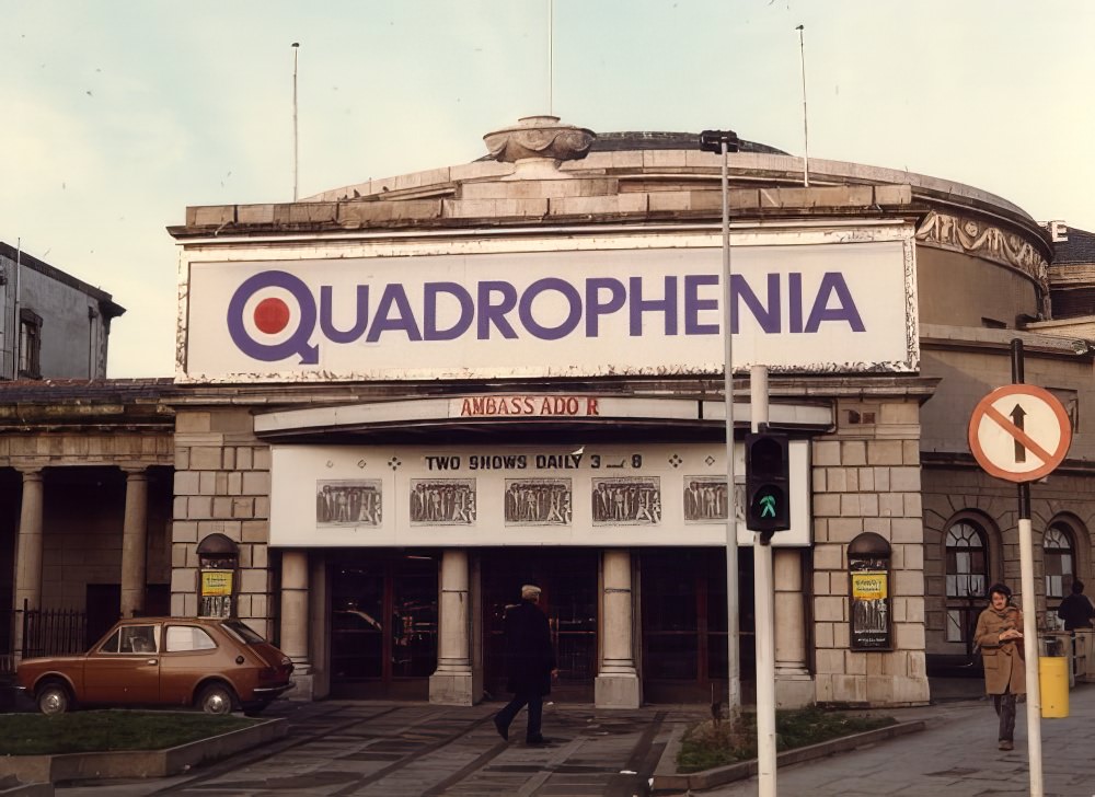 The Ambassador Cinema showing "Quadrophenia", 1979.