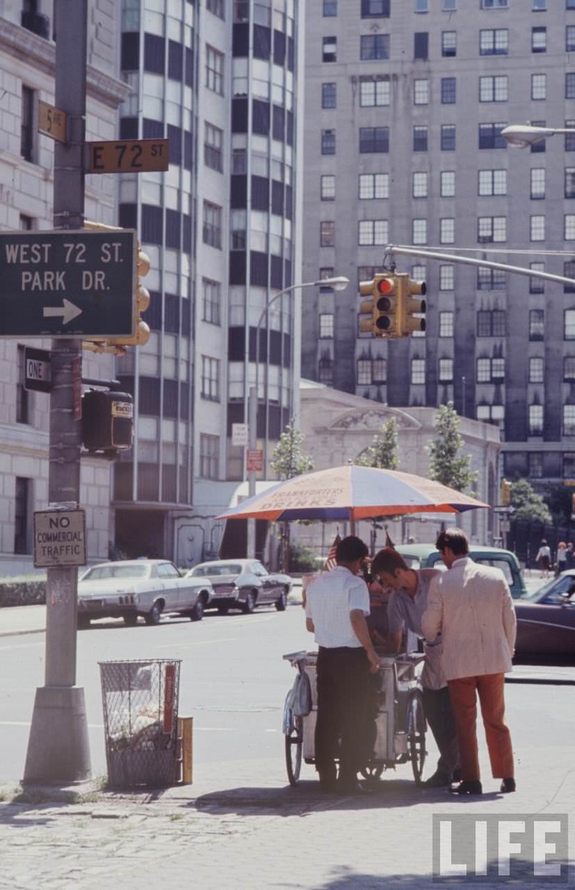 Hippie Peddlers on the Streets of New York City in the Late 1960s