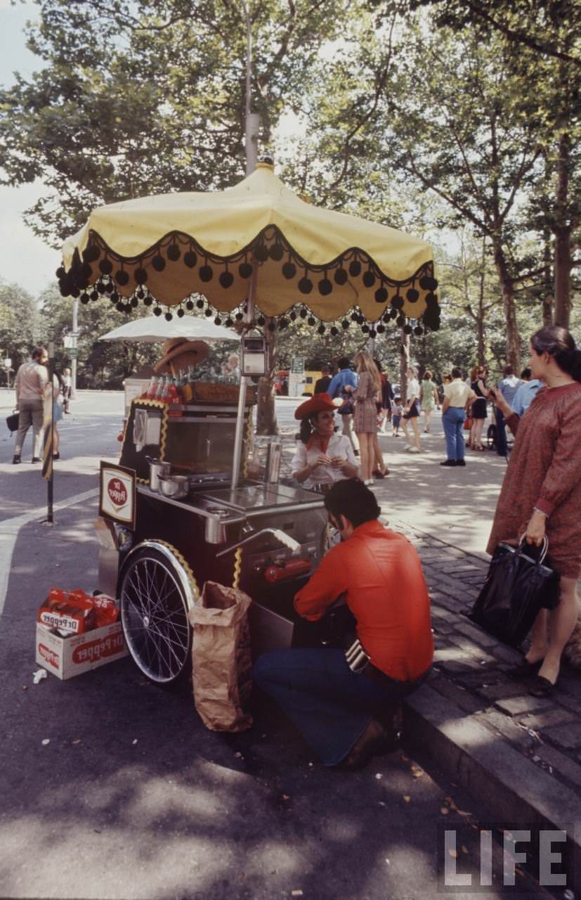 Hippie Peddlers on the Streets of New York City in the Late 1960s