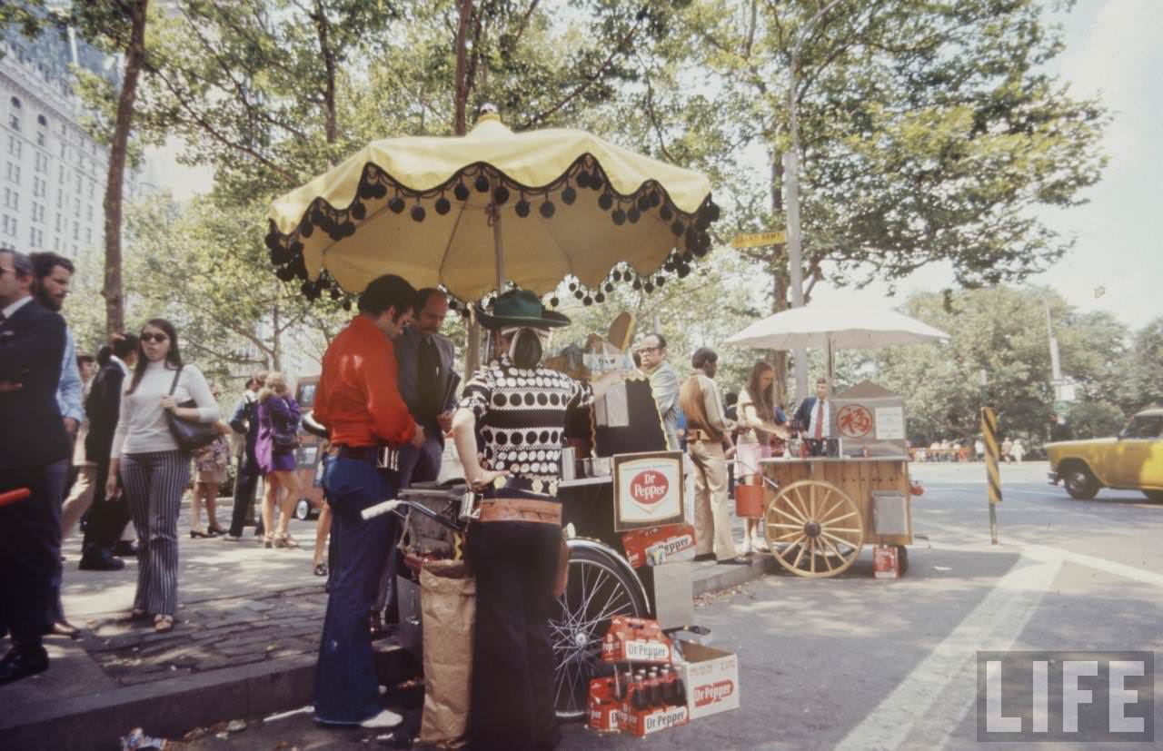 Hippie Peddlers on the Streets of New York City in the Late 1960s