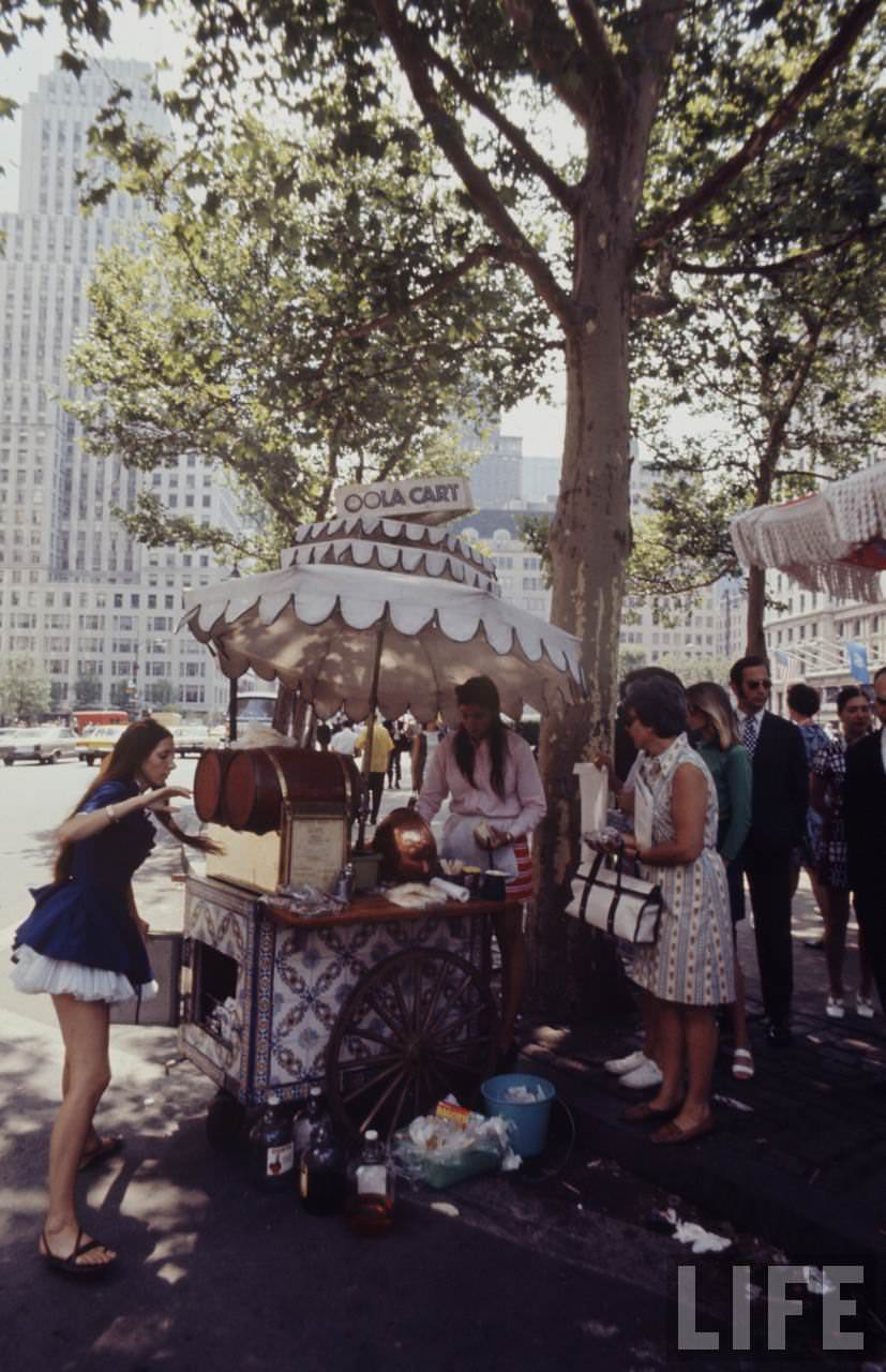 Hippie Peddlers on the Streets of New York City in the Late 1960s