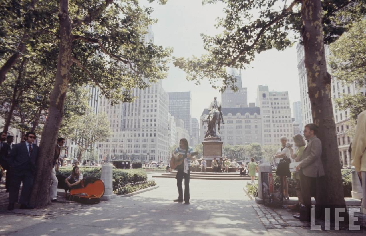 Hippie Peddlers on the Streets of New York City in the Late 1960s