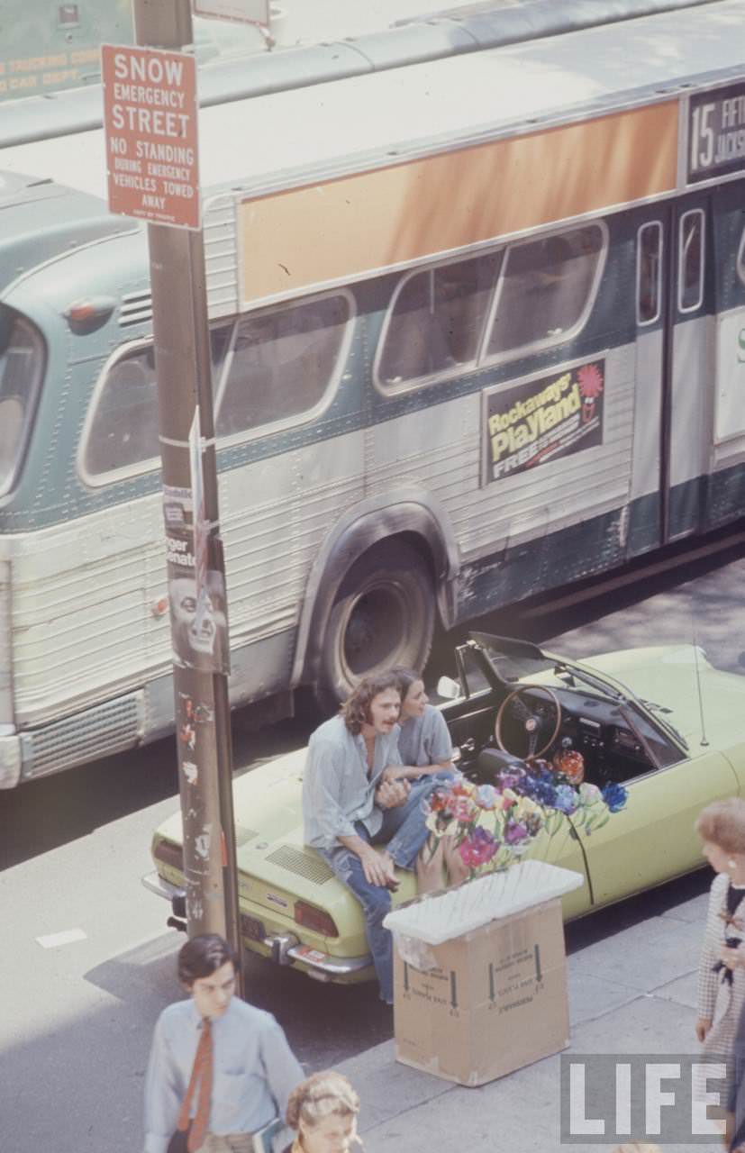 Hippie Peddlers on the Streets of New York City in the Late 1960s