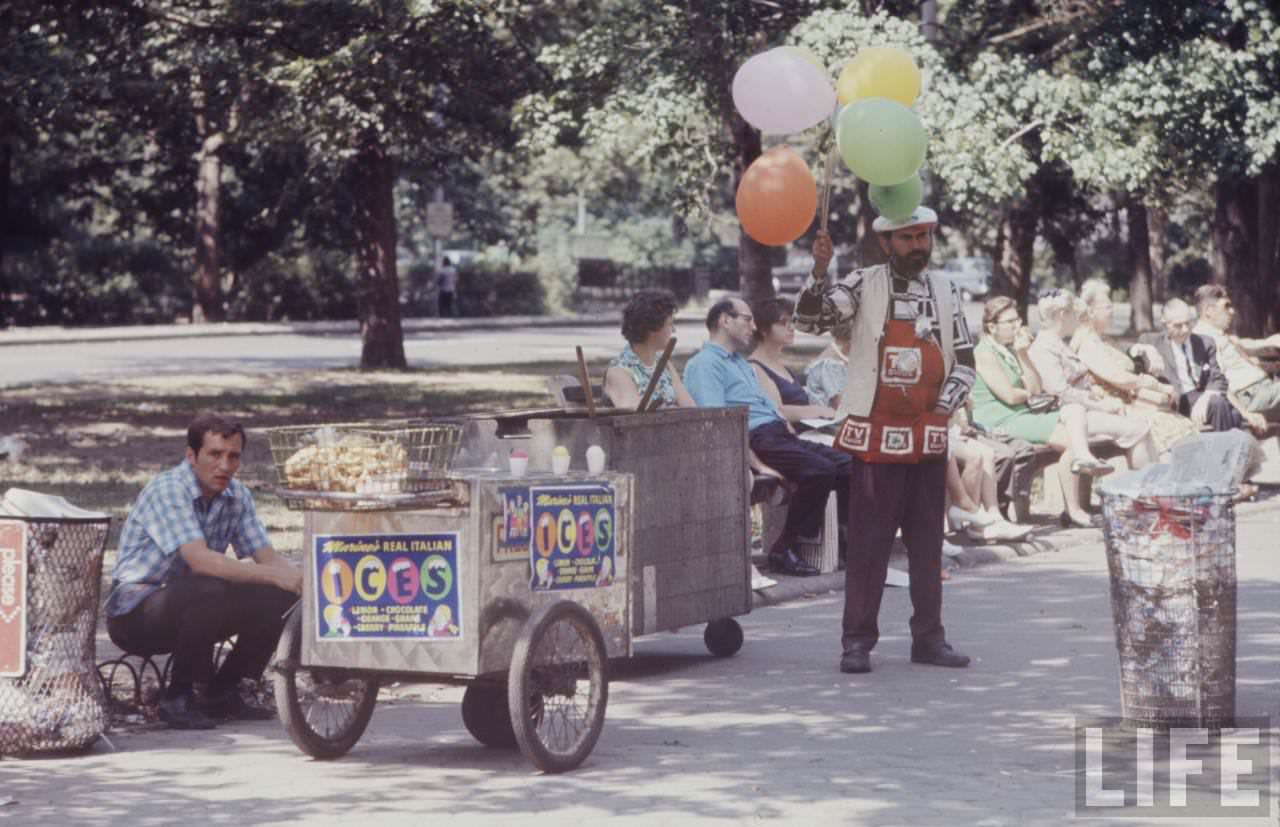 Hippie Peddlers on the Streets of New York City in the Late 1960s