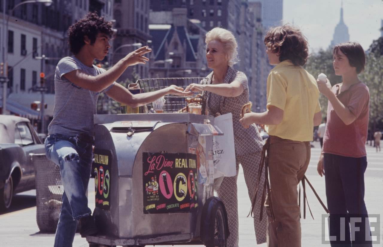 Hippie Peddlers on the Streets of New York City in the Late 1960s