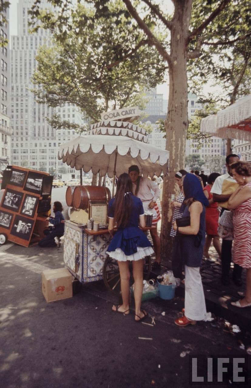 Hippie Peddlers on the Streets of New York City in the Late 1960s