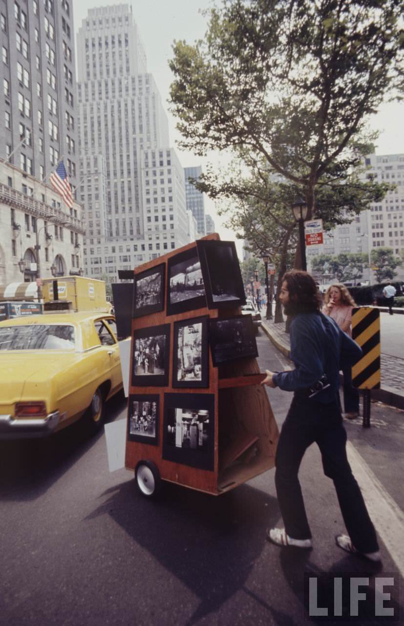 Hippie Peddlers on the Streets of New York City in the Late 1960s