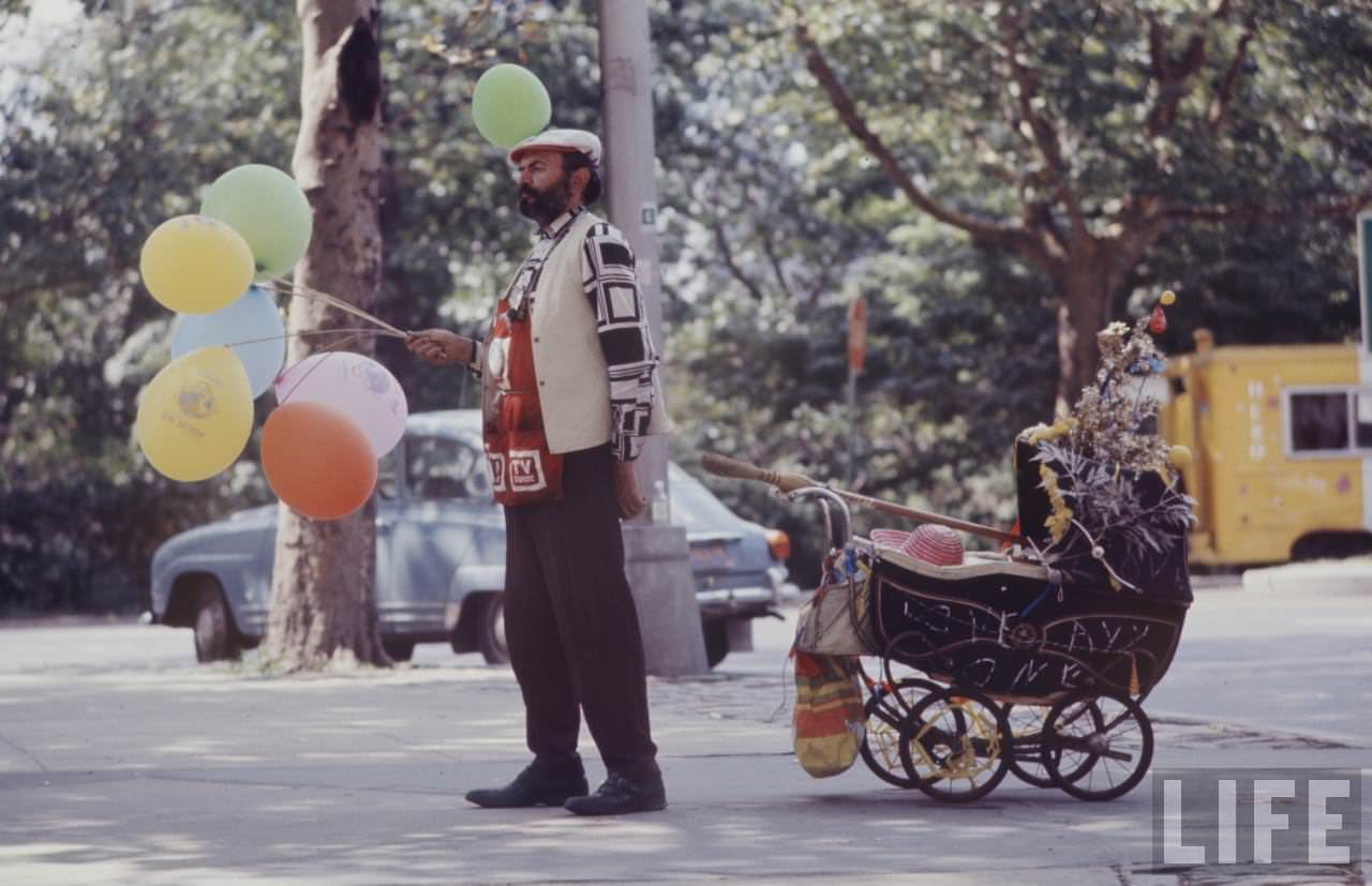 Hippie Peddlers on the Streets of New York City in the Late 1960s