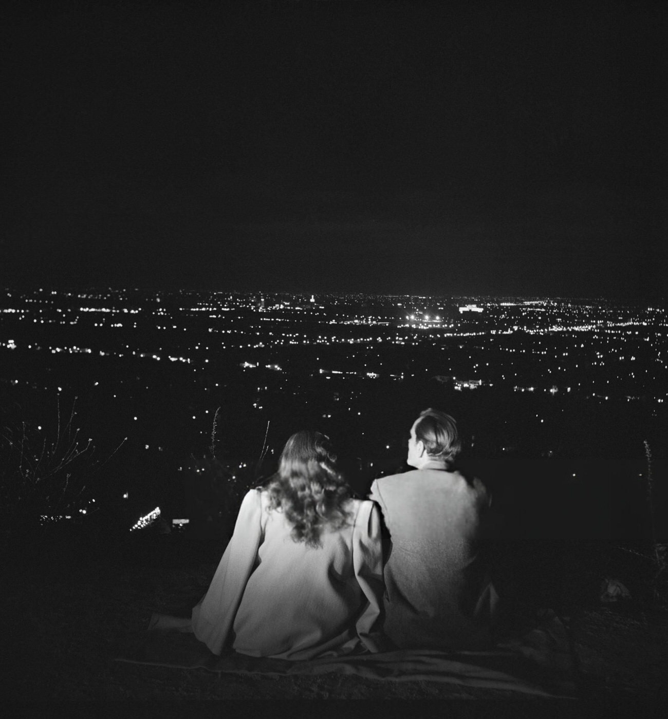 Mulholland Drive in Hollywood, California, 1951.