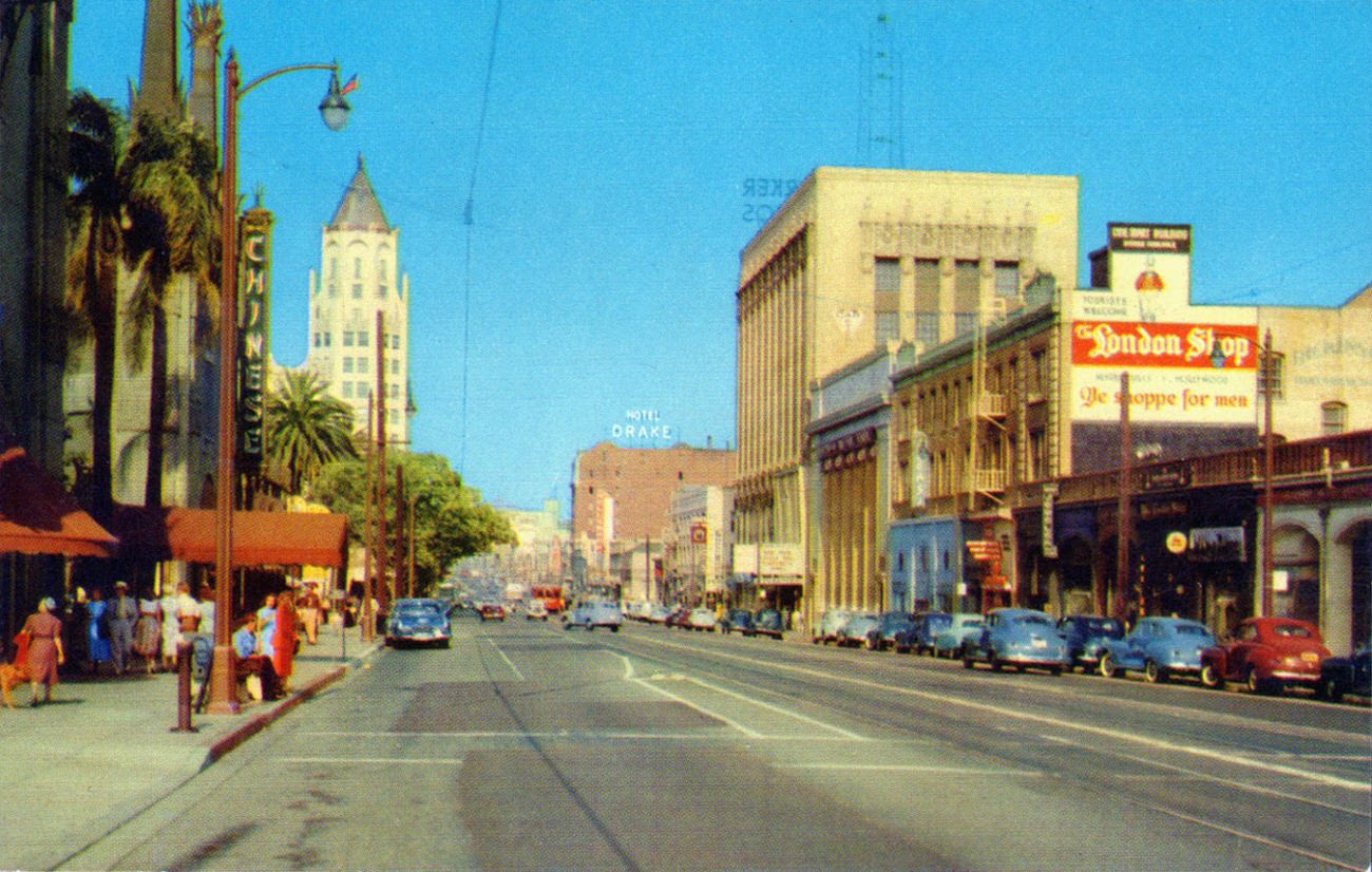 Hollywood Blvd & Orange, 1952