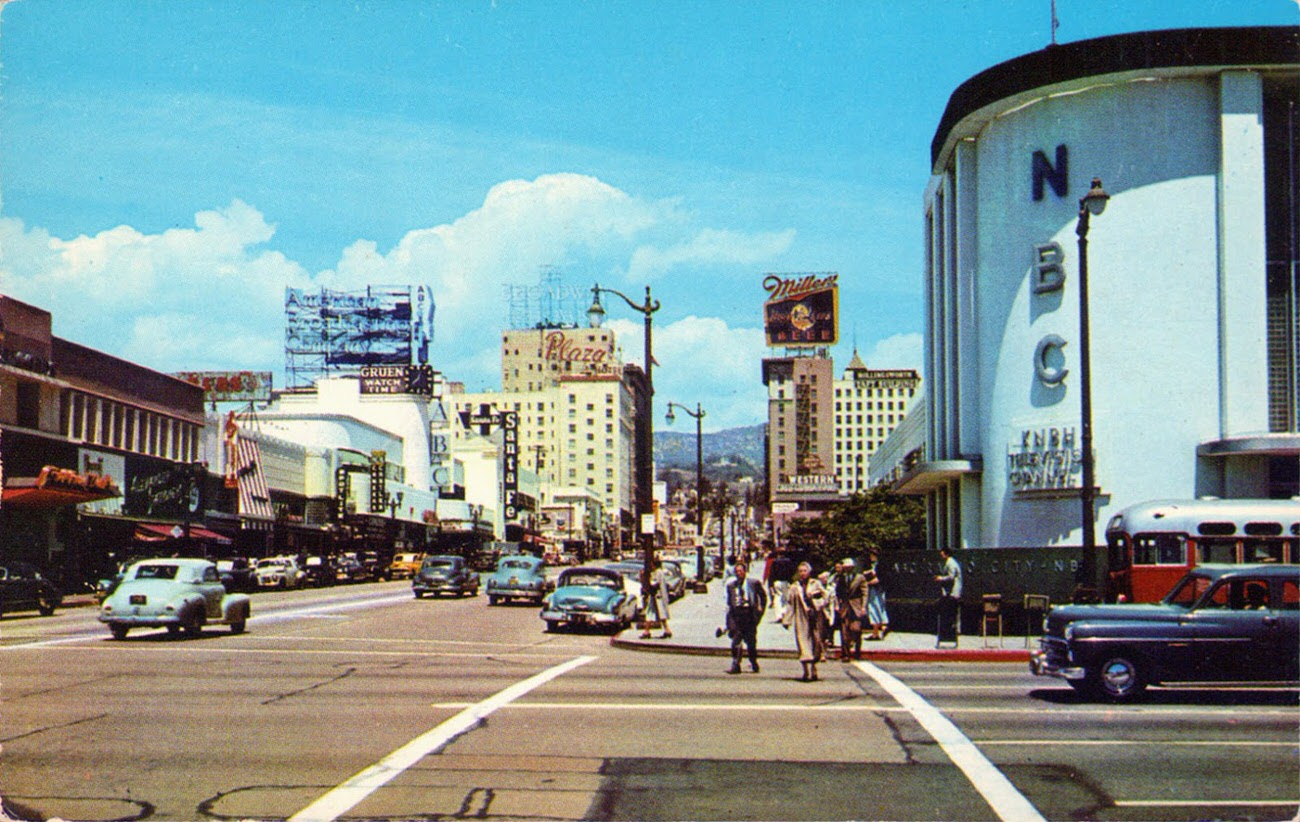 Vine & Sunset 1950s - Radio City, NBC Building