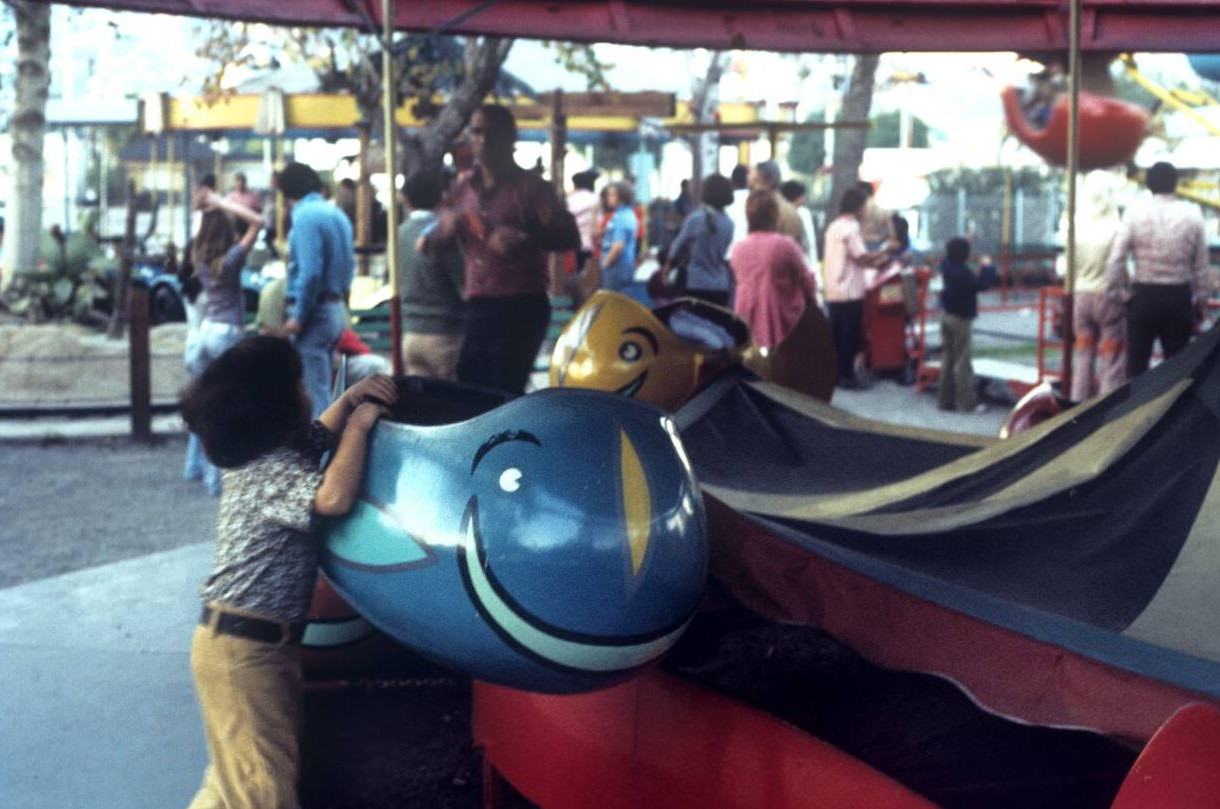 Kiddieland amusement park in West Hollywood, California, 1950s-1970s.