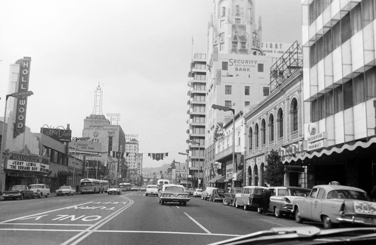 Hollywood Boulevard, 1962.