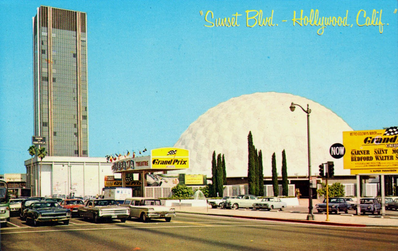 Sunset Blvd & Ivar 1960s - Cinerama Theater