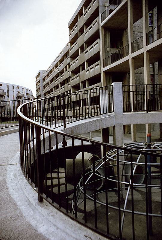 Charles Barry Crescent in Hulme, 1972.