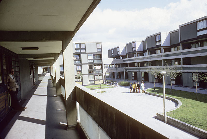 Elmin Walk in Hulme, 1972.