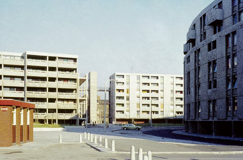 Hulme Walk and Ribchester Walk, 1972.