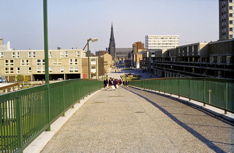 Hulme Walk and the Crescents, 1972.