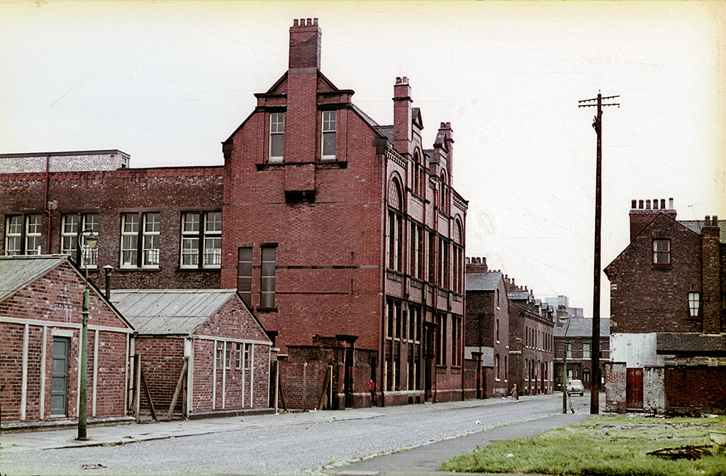 Webster Street School in Hulme, 1960s.