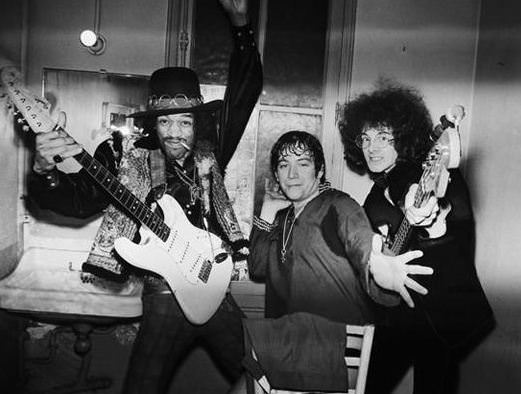 with Eric Burdon and Noel Redding