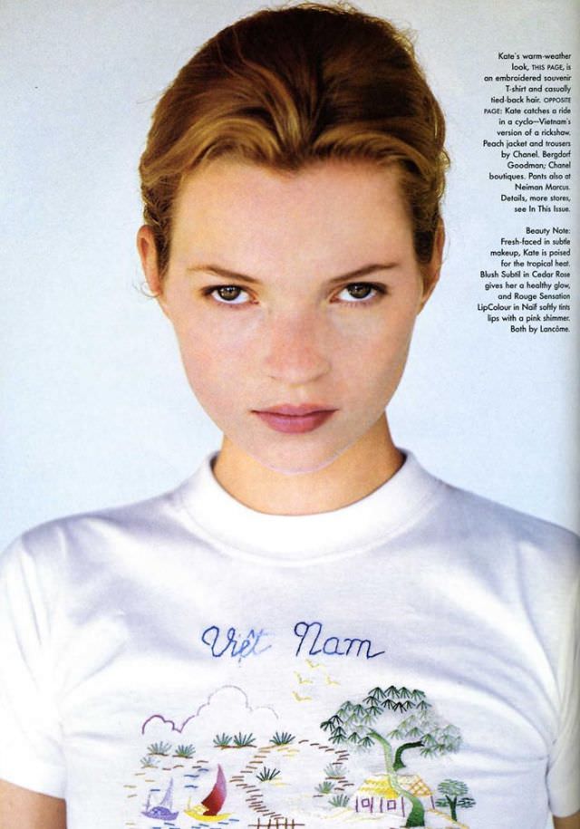 Jungle Fever: Kate Moss Channels 'Good Morning Vietnam' in Bruce Weber's Lush Vogue US Shoot (June 1996)