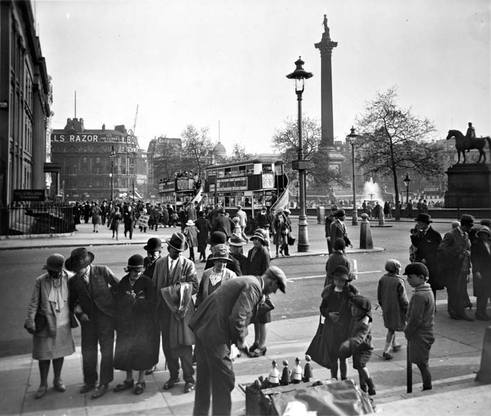 Trafalgar Square from the steps of St Martin’s-in-the-Fields