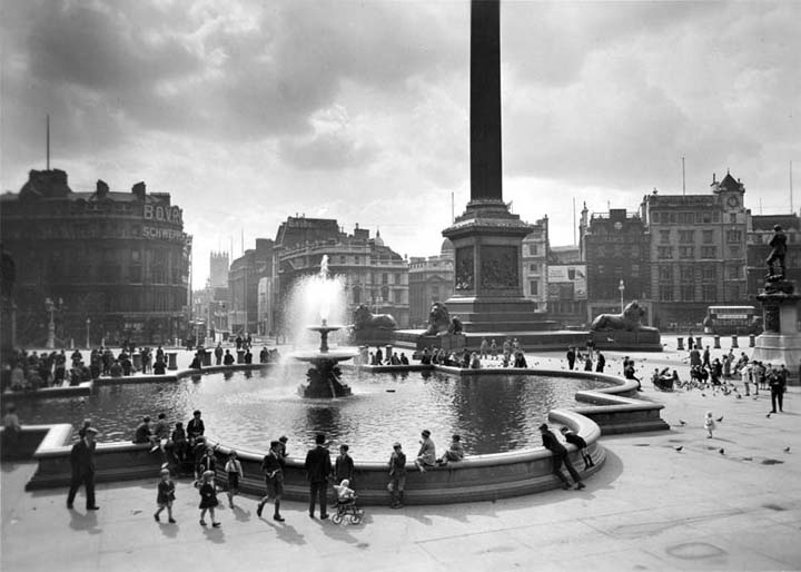 Trafalgar Square looking south