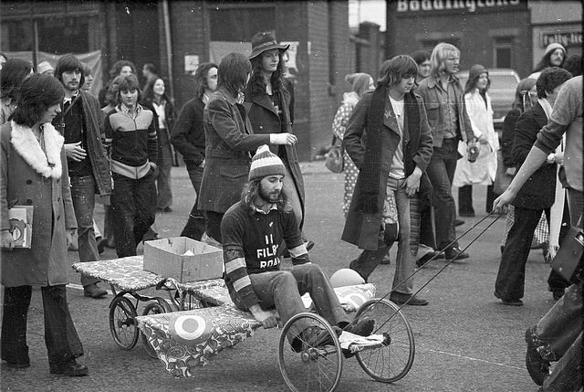 The Manchester Rag Day Parade of 1974 in Vintage Photos