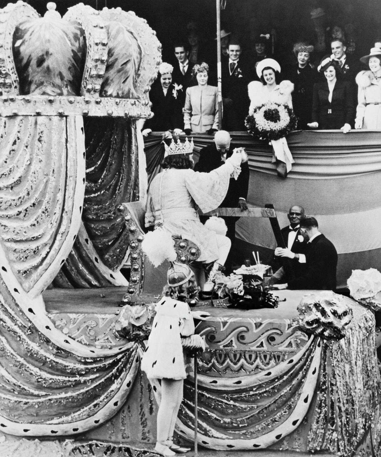 Mardi Gras Carnival at New Orleans in Louisiana, 1940.